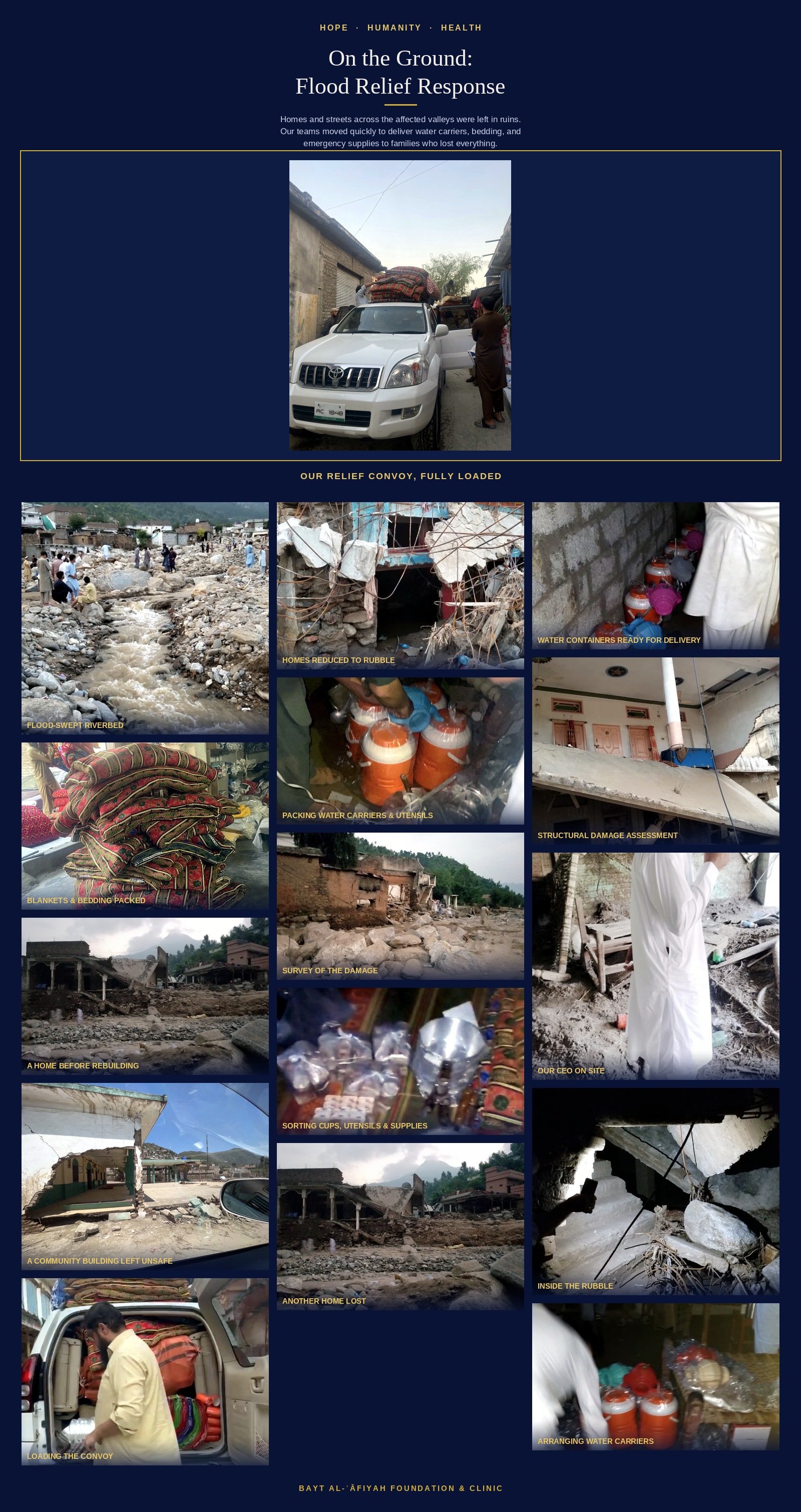 Bayt al-ʿĀfiyah flood relief support